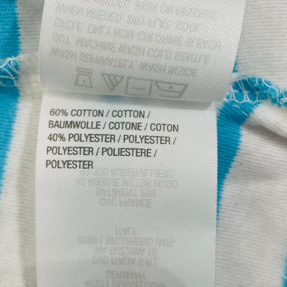 Quacker Factory Sequin Beach Umbrella Striped Top Size XL White/Blue Worn Once - Picture 9 of 9